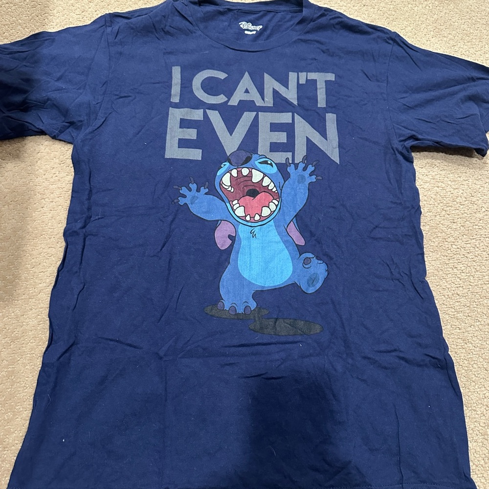 Disney Navy Blue Stitch T- Shirt